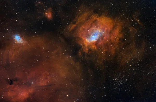 Bublina — NGC 7635, NGC 7538, NGC 7654, M 52