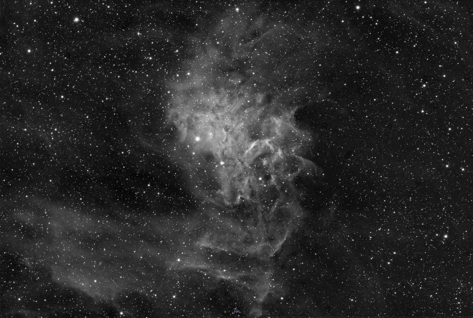 Planoucí hvězda Ha — IC 405
