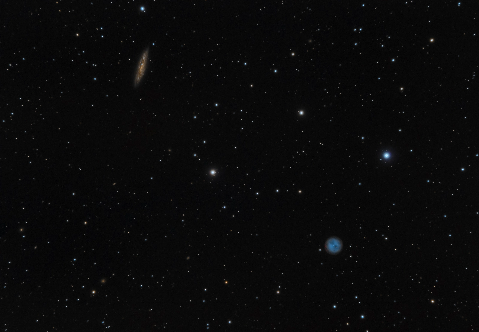 Soví mlhovina a M108 — M92, M108